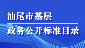 汕尾市政務公開事項標準目錄